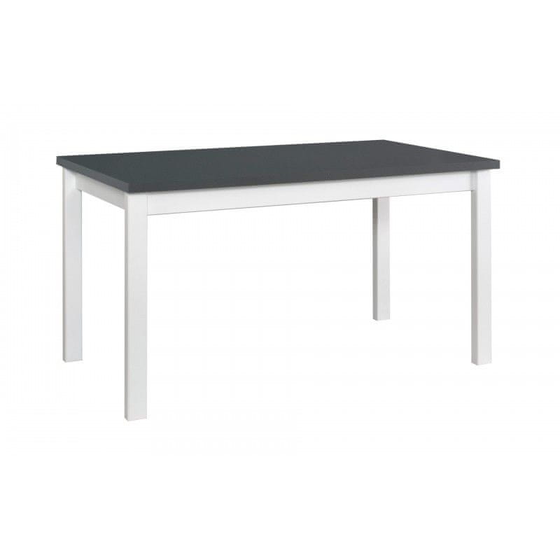 Veneti Jedálenský stôl DOROTA 1 - grafit / biela